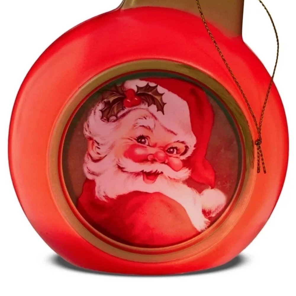 Mr. Christmas Mini Blow Mold Light Up Santa Christmas Ornament 5” Retro Holiday - Picture 5 of 12